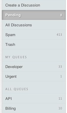 My Queues sidebar